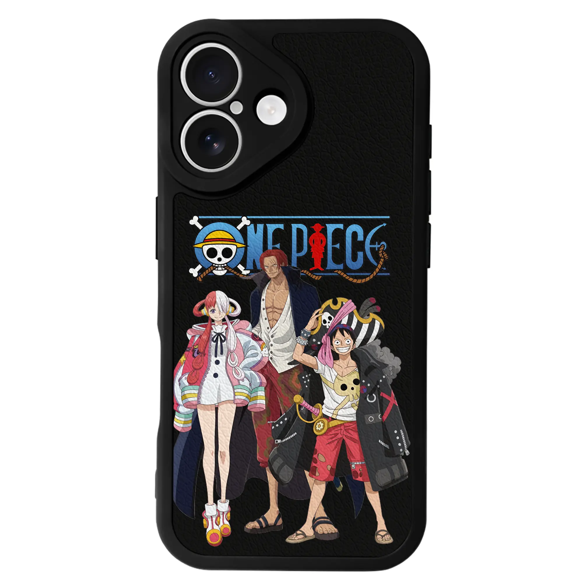 ワンピース グッズ モンキー・D・ルフィ - IPhone 16シリーズ対応 ・ シリコンスマホケース ・ レザー調 ・ 高精度フィット ・ 耐衝撃 ・ ワイヤレス充電対応 ・ 精密カット